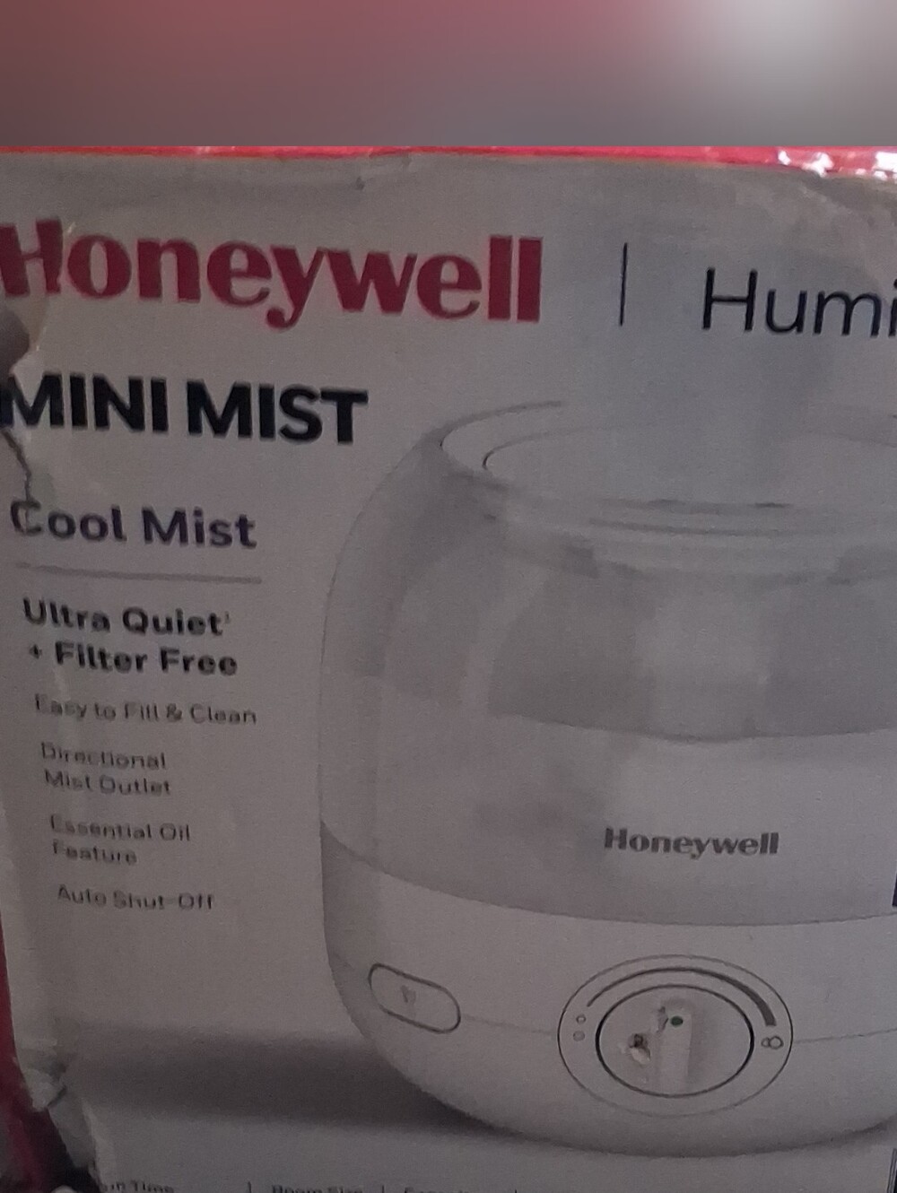 Honeywell White Ultrasonic Cool Mist Humidifier - Compact